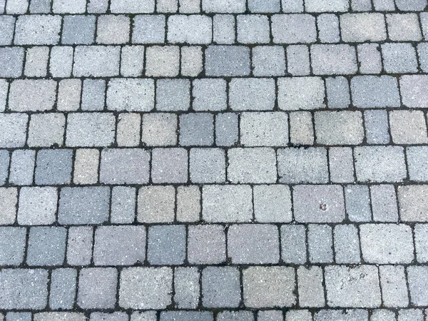 Quadratischer Betonboden Mit Selbstsicherndem Ziegelstein Hochwertiges Foto — Stockfoto