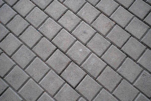 Square concrete self-locking brick floor. High quality photo
