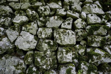 Eski taş duvar ve tuğla. Yüksek kalite fotoğraf