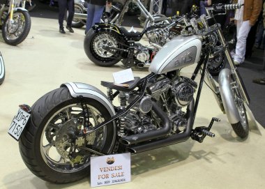 Verona, İtalya - 2018 MBE Verona Bisiklet Fuarı Bisiklet Fuarı ve Özel Araba Fuarı - özel boyalı bisiklet. Yüksek kalite fotoğraf