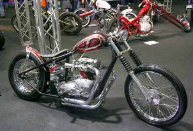 Verona, İtalya - 2018 MBE Verona Bisiklet Fuarı Bisiklet Fuarı ve Özel Araba Fuarı - özel boyalı bisiklet. Yüksek kalite fotoğraf