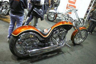 Verona, İtalya - 2018 MBE Verona Bisiklet Fuarı Bisiklet Fuarı ve Özel Araba Fuarı - özel boyalı bisiklet. Yüksek kalite fotoğraf