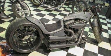 Verona, İtalya - 2018 MBE Verona Bisiklet Fuarı Bisiklet Fuarı ve Özel Araba Fuarı - özel boyalı bisiklet. Yüksek kalite fotoğraf