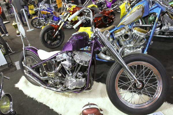 Verona, İtalya - 2018 MBE Verona Bisiklet Fuarı Bisiklet Fuarı ve Özel Araba Fuarı - özel boyalı bisiklet. Yüksek kalite fotoğraf