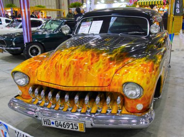 Verona, İtalya - 2018 0112: MBE Verona Bisiklet Fuarı Bisiklet Fuarı ve Özel Araba Fuarı. Yüksek kalite fotoğraf