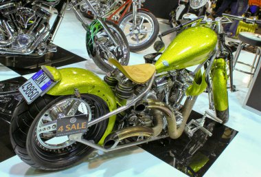 Verona, İtalya - 2018 MBE Verona Bisiklet Fuarı Bisiklet Fuarı ve Özel Araba Fuarı - özel boyalı bisiklet. Yüksek kalite fotoğraf