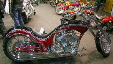 Verona, İtalya - 2018 MBE Verona Bisiklet Fuarı Bisiklet Fuarı ve Özel Araba Fuarı - özel boyalı bisiklet. Yüksek kalite fotoğraf