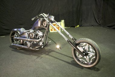 Verona, İtalya - 2018 MBE Verona Bisiklet Fuarı Bisiklet Fuarı ve Özel Araba Fuarı - özel boyalı bisiklet. Yüksek kalite fotoğraf