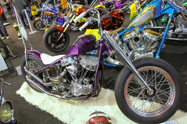 Verona, İtalya - 2018 MBE Verona Bisiklet Fuarı Bisiklet Fuarı ve Özel Araba Fuarı - özel boyalı bisiklet. Yüksek kalite fotoğraf