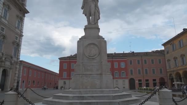 Modena Itália Visão Geral Roma Plaza Imagens Alta Qualidade — Vídeo de Stock