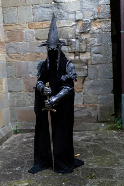 Nazgul Warrior Helmet Sword Lord Rings High Quality Photo — Stock Photo, Image