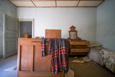 orphanage dormitory in large abandoned house. High quality photo