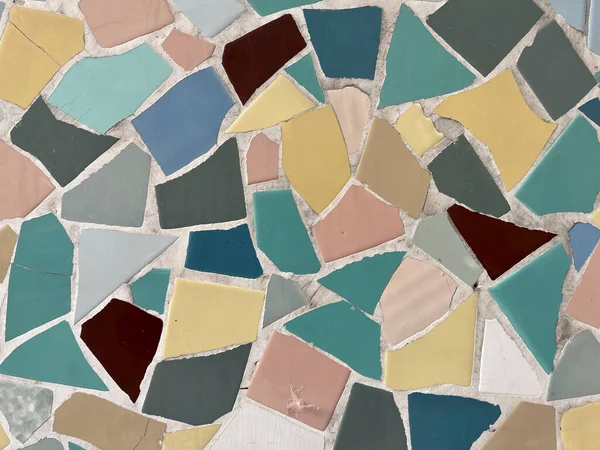Mozaik Csempe Darabok Szilánkok Színes Háttér Kiváló Minőségű Fénykép — Stock Fotó