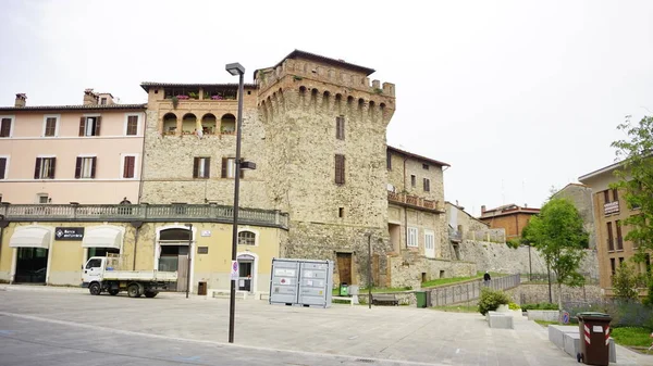Centro Histórico Medieval Município Marsciano Perugia Foto Alta Qualidade — Fotografia de Stock