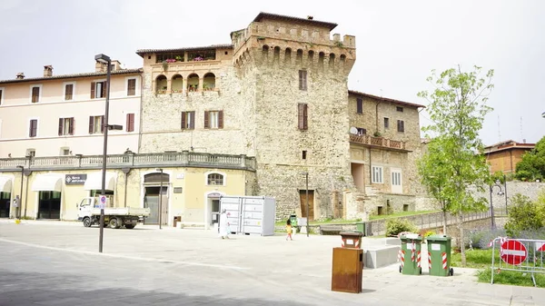 Centro Histórico Medieval Del Municipio Marsciano Perugia Foto Alta Calidad — Foto de Stock