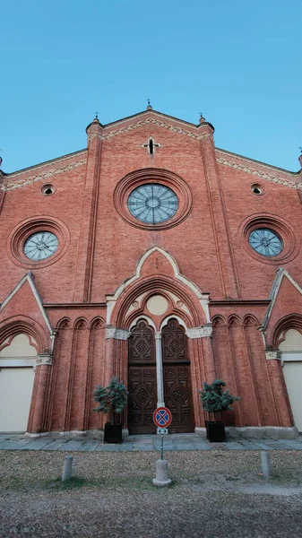 Kathedraal Van Santa Maria Assunta Van Asti Italië Hoge Kwaliteit — Stockfoto