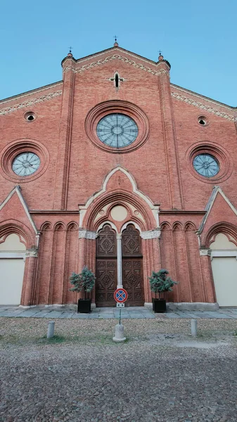 Katedrála Santa Maria Assunta Asti Itálie Kvalitní Fotografie — Stock fotografie