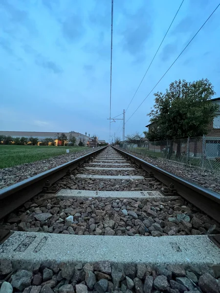 Bahngleise Ins Ungewisse Hochwertiges Foto — Stockfoto