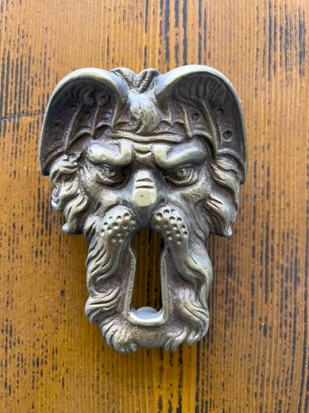 Medieval Latch Monster Face High Quality Photo — Stock Photo, Image