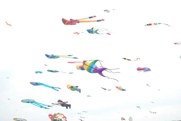 Cervia Ravenna Ιταλία 2019 Artevento Cervia Διεθνές Φεστιβάλ Kite Free — Φωτογραφία Αρχείου