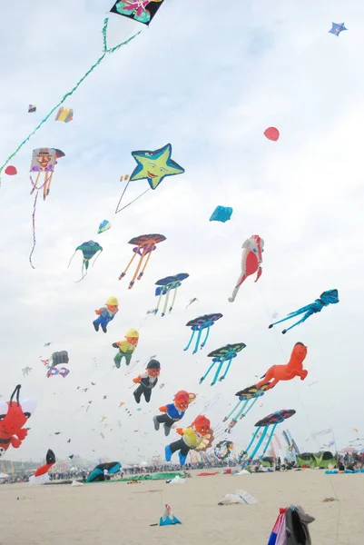 Cervia Ravenna Italy 2019 Artevento Cervia International Kite Free Festival — 图库照片