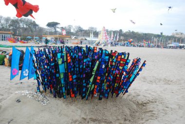 Cervia, Ravenna - İtalya: 2019 01 05 ARTEVENTO CERVIA - Uluslararası Uçurtmasız Festival. Yüksek kalite fotoğraf