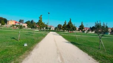 Sanvitale kale bahçesi Sala Baganza Parma. Yüksek kalite 4k görüntü