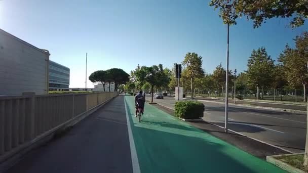 Walk Cycle Path Cesenatico Romagna Riviera Province Forli Cesena High — Stock Video