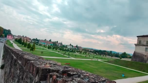 Panorama Fortaleza Sanvitale Sala Baganza Parma — Vídeo de Stock