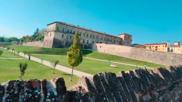 Крепость Санвитале Парме — стоковое видео