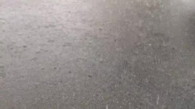 Asfalta yağan sağanak yağmur. Yüksek kalite 4k görüntü