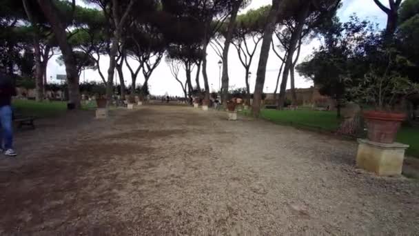 Πορτοκαλί Κήπος Στο Αβεντίνο Χιλ Στη Ρώμη Υψηλής Ποιότητας Πλάνα — Αρχείο Βίντεο