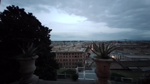 Panorama Roma Dal Gianicolo — Video Stock