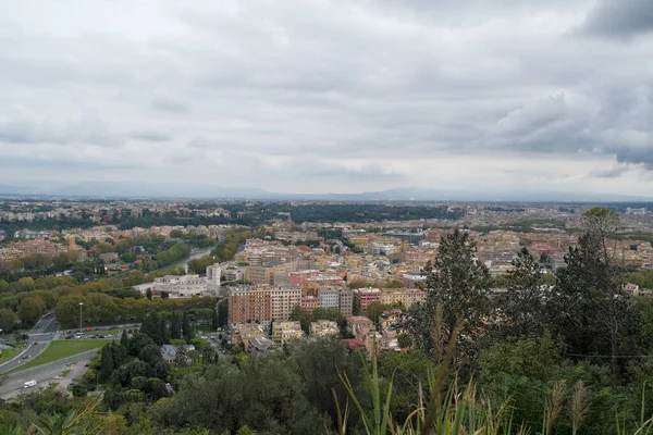 Panorama Roma Partir Janículo Foto Alta Qualidade — Fotografia de Stock