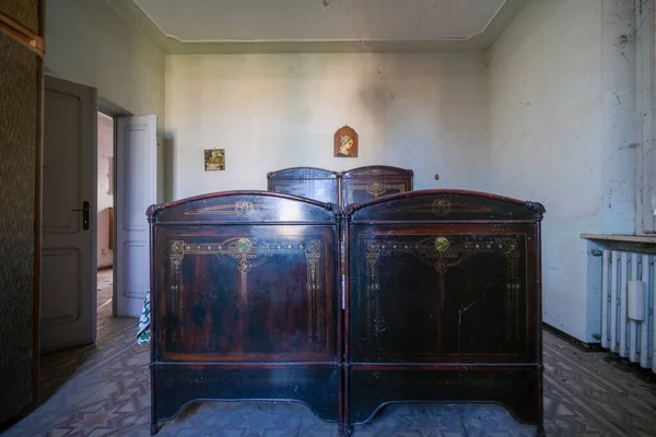 Dormitorio Casa Abandonada Foto Alta Calidad —  Fotos de Stock