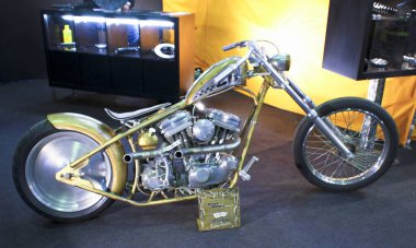 Verona, İtalya - 2018 MBE Verona Bisiklet Fuarı Bisiklet Fuarı ve Özel Araba Fuarı - özel boyalı bisiklet. Yüksek kalite fotoğraf