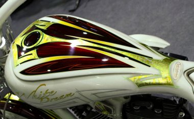 Verona, İtalya - 2018 01 16: Verona Bisiklet Fuarı Özel Hava Fırçası Tankı. Yüksek kalite fotoğraf