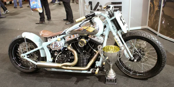 Verona, İtalya - 2018 MBE Verona Bisiklet Fuarı Bisiklet Fuarı ve Özel Araba Fuarı - özel boyalı bisiklet. Yüksek kalite fotoğraf