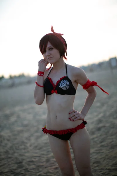 Rimini Italy 2016 Rimini Comics Free Cosplay Event Beach Seaside — 图库照片