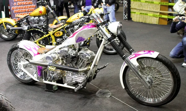 Verona Włochy 2018 Mbe Verona Bike Expo Bike Custom Car — Zdjęcie stockowe