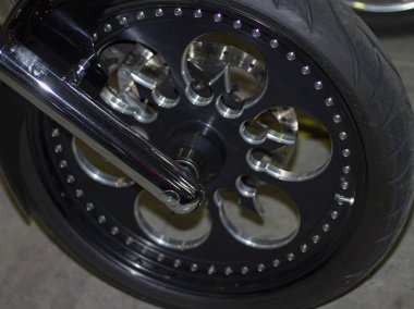 Verona, İtalya - 2018 MBE Verona Bisiklet Fuarı Bisiklet Fuarı ve Özel Araba Fuarı - özel boyalı bisiklet. Yüksek kalite fotoğraf