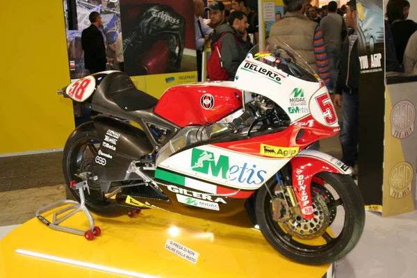 意大利米兰 2021年11月27日 Eicma Milano Bike Expo Gilera 250Cc Marco Simoncelli — 图库照片