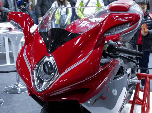 Milano Italien 2021 Eicma Milano Bike Expo Agusta Högkvalitativt Foto — Stockfoto