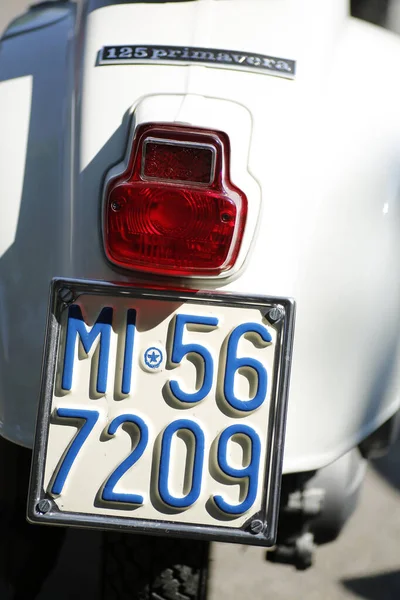 Bibbiano Reggio Emilia Włochy 2015 Bezpłatny Rajd Zabytkowych Samochodów Placu — Zdjęcie stockowe