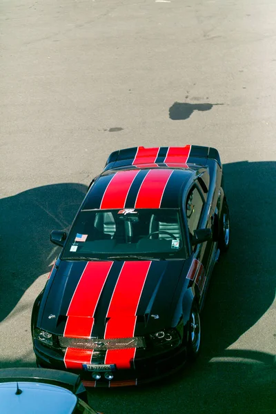 Reggio Emilia Itália 2019 Carro Esporte Livre Praça Ford Mustang — Fotografia de Stock