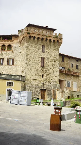 Centro Storico Medievale Del Comune Marsciano Perugia Foto Alta Qualità — Foto Stock