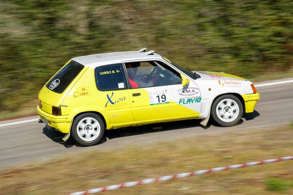 Reggio Emilia Włochy 2016 Rajd Reggio Apennines Imprezy Bezpłatnej Peugeot — Zdjęcie stockowe