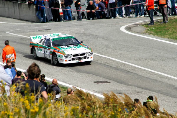 เรจ เอม ตาล 2016 การช มของเรจ แอพเนน Lancia Rally 037 — ภาพถ่ายสต็อก