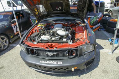 Rimini Italia 04 02 2011: Rimini Modifiye araba etkinliği Ford Mustang Gt, yüksek kaliteli fotoğraf