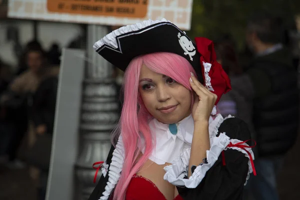 Lucca Italy 2018 Lucca Comics Free Cosplay Event City Pirate — 图库照片